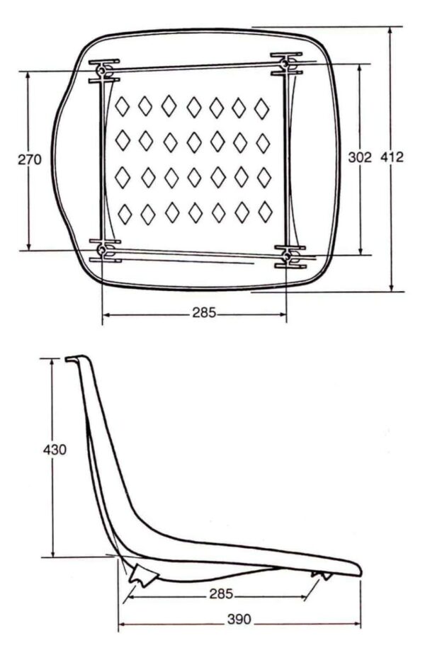 Coque pour Chaise - fixation à vis – Image 2